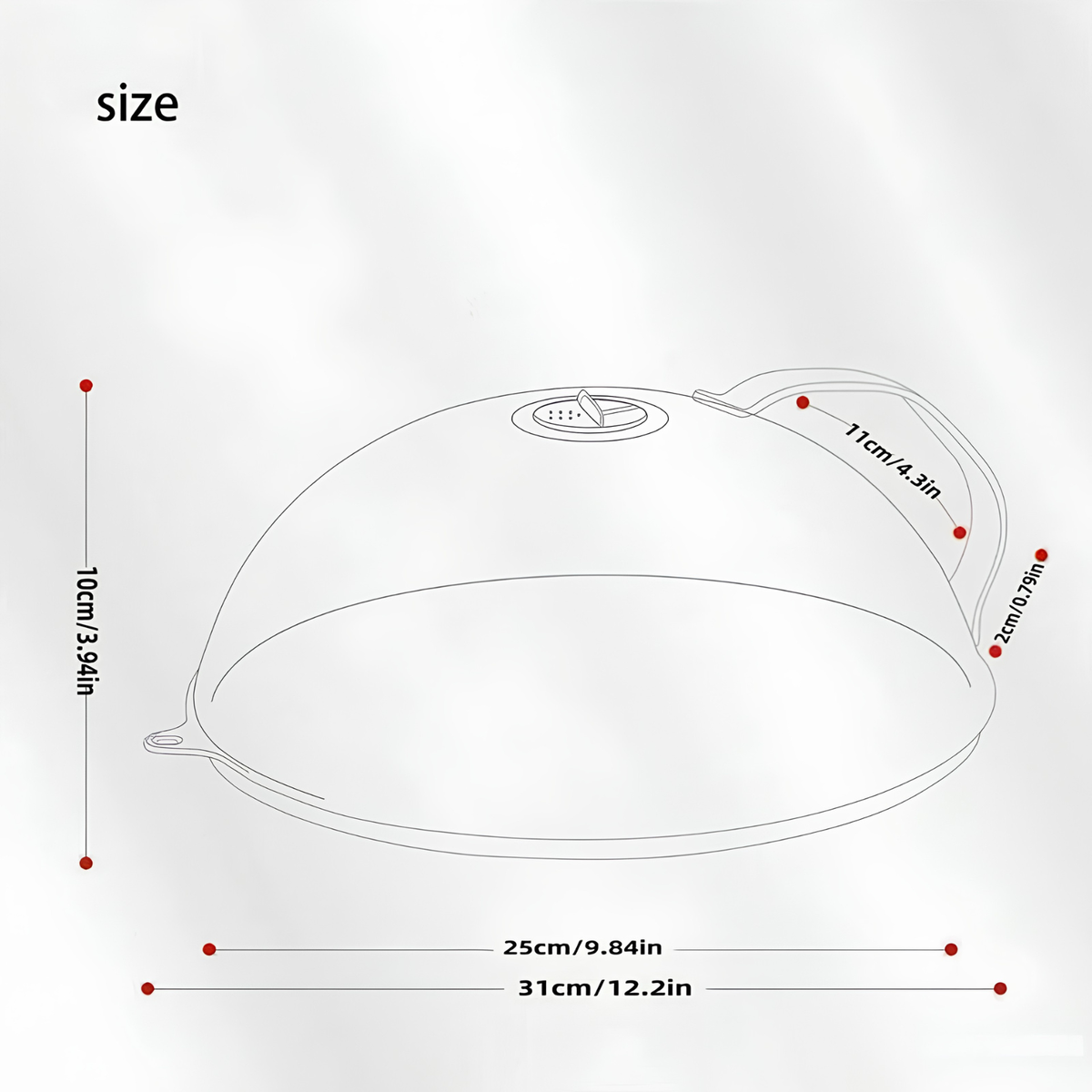ClearGuard™ Microwave Splatter Cover